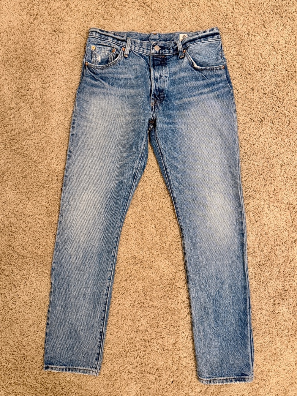 Levi's 501 White Oak Cone Selvedge Denim Jeans W29 L32 Button Fly Redline USA